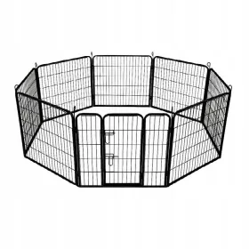    Box AML in acciaio verniciato a polvere per cane di grossa taglia, 80 x 640 x 60 cm