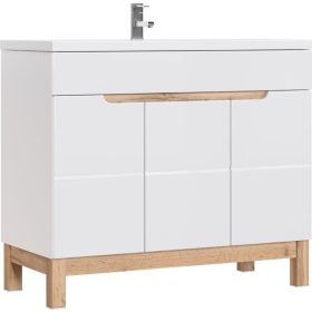  Mobile lavabo Comad Bali 3D 100x46x84 cm bianco