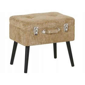  Pouf imbottito Beliani nei toni del beige