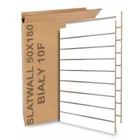   PANNELLO A Doghe Spacewall Best-Line 50x180cm 17 BURRI BIANCO (VARI COLORI)