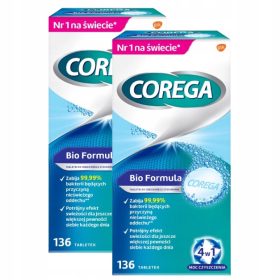    Corega Tabs Bio Formula pastiglie per la pulizia della protesi 136 pz