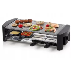    Griglia per raclette in pietra DOMO DO9186G per 8 persone, piastra in pietra grande