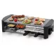  Griglia per raclette in pietra DOMO DO9186G per 8 persone, piastra in pietra grande