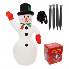  PUPAZZO DI NEVE GONFIABILE 1,8M LUCI DI NATALE LED ICILS