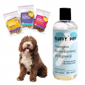    Shampoo vegano per cani per la cura quotidiana FluffyPet 300ml