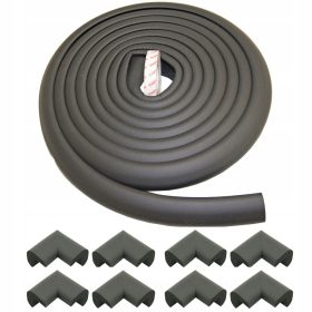    NASTRO IN SCHIUMA PROTEZIONE BORDI E ANGOLI 5 metri nero + 8 angoli