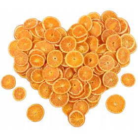    Fette d'arancia essiccate 100 pezzi 250g piccole, profumate essiccate per l'albero di Natale, piccole