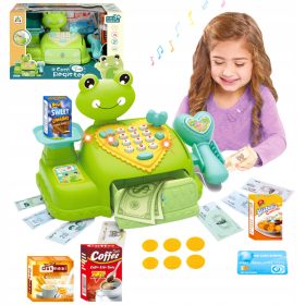    RAGGIUNGIMENTO DI CASSA INTERATTIVO PER BAMBINI CASSA DEL NEGOZIO SUONO SCANNER BILANCIA LED