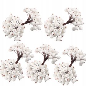    BUNDLE 100pz.SCOPO ARTIFICIALE FROST WHITE SFERE PER DECORAZIONI ALBERO DI NATALE