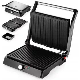    GRILL ELETTRICO PANINI SANDWICH MAKER TOSTAPANE KERCH PUR 2700W