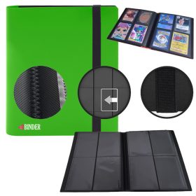    Safe Cards Storage 4 Pocket Green Binder album di carte da collezione, 160 carte