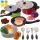  Pentole in metallo per bambini Set da cucina di grandi dimensioni Utensili Accessori per padelle
