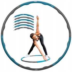    HULA HOP AVENTO dimagrante con borchie in schiuma, pieghevole 100 cm / 1,5 kg