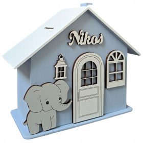    Salvadanaio XXL con nome, regalo per UN ANNO, BATTESIMO, COMPLEANNO