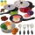  Pentole in metallo per bambini Set da cucina grande Utensili Accessori per padelle
