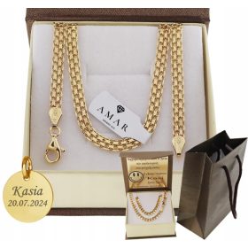    CATENA DA DONNA COMPLETA IN ORO BISMARK PR. 925 585 14K + INCISIONE GRATUITA
