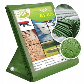   Plandeka Ogrodowa Wodoodporna UV+ 4x6 M - Wytrzymała i Wszechstronna Ochrona na Wszystkie Pory Roku