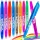  Penne cancellabili e colorate, set da 8