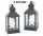 Set di 2 Lanterne Grigie a LED con Angioletto
