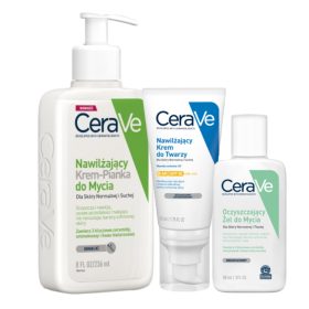   Kit Completo Cura della Pelle Normale e Secca CeraVe con Crema Viso e Schiuma Lavante