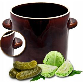    VASO IN CERAMICA BOTTE IN GRES PER LA RACCOLTA DI CETRIOLI CAVOLI CERAMICA 2L