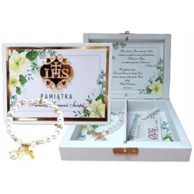    Ricordo della Santa Comunione con braccialetto SET PER BAMBINA