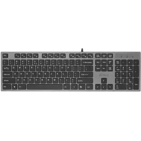  TASTIERA A4TECH FLAT ISLAND TASTI SOFT LOW + 2x HUB USB