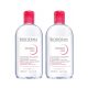 Bioderma Sensibio H2O Liquido Micellare per Pelle Sensibile, 2 x 500ml