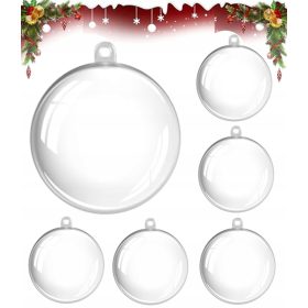    SFERE IN ACRILICO SFERA IN ACRILICO COMPLETA PIEGHEVOLE TRASPARENTE 12cm 6pz