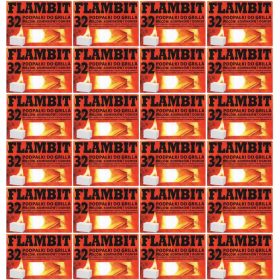    BIANCO ACCENDINO FLAMBIT 24 CONFEZIONI X 32 CUBI ACCENDINO PER CAMINO