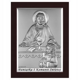    Quadretto della Santa Comunione - ricordo della prima comunione per una ragazza 8x11