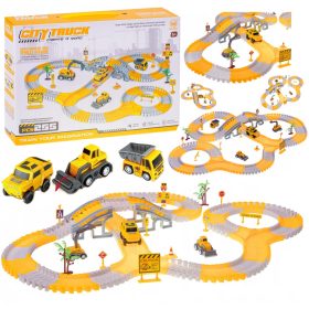    MEGA AUTO DA CANTIERE PISTA CORSA SET ESCAVATORI PER BAMBINI 255 EL