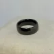  ANELLO LARGO IN CERAMICA NERA