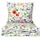Set di Biancheria da Letto in Cotone 100% Bicolore Prodotto in Polonia con Cerniere