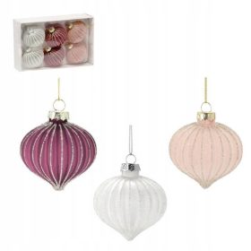  Pallina decorata, palline a forma di pallina 6 cm, 6 pz.