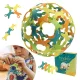  Set da costruzione TicToys Binabo (60 pezzi, 4 colori)