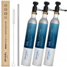    3 FILTRI DI GAS CO2 PER RIEMPIRE LA BOMBOLA DI SODA BLUE SPINEL PER IL SATURATORE