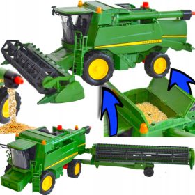    JOHN DEERE T670 GRANDE MIETITREBBIA RACCOLTA ELEMENTI MOBILI AZIONAMENTO TRATTORE GIOCATTOLO