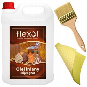   Olio di lino Flexol, impregnante per legno naturale, 5 l + 2 altri prodotti