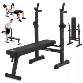    Panca da allenamento Panca pieghevole semplice + supporti regolabili 2in1 - Zipro