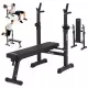  Panca da allenamento Panca pieghevole semplice + supporti regolabili 2in1 - Zipro