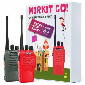   MIRKIT VAI! Gioco: 2 walkie-talkie BF-888 per bambini e 4 giochi da giardino