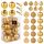  Palline di Natale dorate infrangibili, set da 26, 6