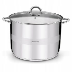   Pentola Alta in Acciaio Inox Konighoffer Faro 21 L per Induzione con Coperchio