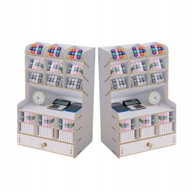    CASSETTIERA ORGANIZZATORE DA SCRIVANIA MULTIFUNZIONALE CASSETTA ATTREZZI IN LEGNO