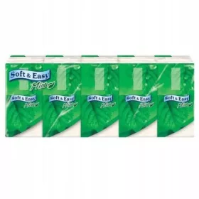    Salviette profumate Soft&Easy Mint, 3 strati, menta, 10 confezioni
