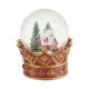  Palla natalizia in vetro con carillon, altezza 14 cm, HOLY TIME VILLA ITALIA