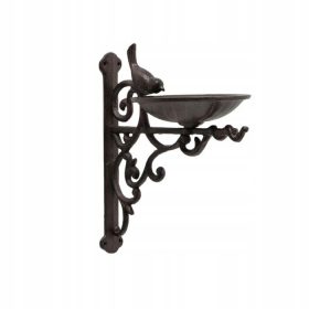  Abbeveratoio da parete per mangiatoia in ghisa per Birdbath