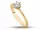  Anello in oro 585 con Moissanite 0,50 ct certificata