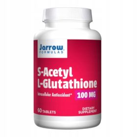   JARROW FORMULAS S-Acetil L-Glutathione, Potente Antiossidante e Detox - 100 mg, 60 Tavolette